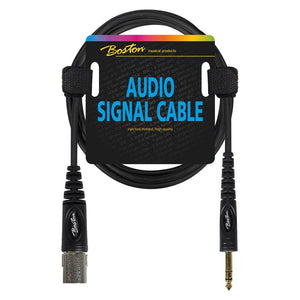 Boston Audio Signal Cable, XLR male to 6.3mm jack stereo, 6.00 meter