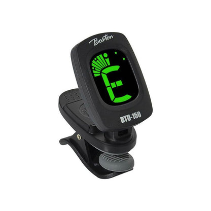 Boston BTU-150 Chromatic Clip Tuner with Multi-Color Display and Auto Power On/Off Front View