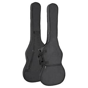 Boston Bag for Electric Bass guitar, unpadded, nylon, 2 straps, large pocket, black