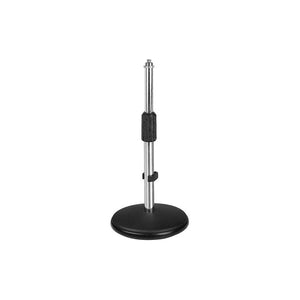 Boston Desk Top Microphone stand, round base, height adjustable