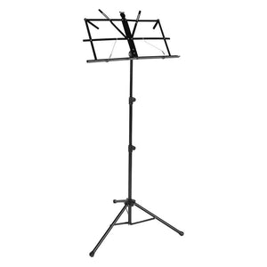 Boston Music Stand, extra tall, foldable, black, 50x23 cm desk, tube diameter: 1,9 cm, including bag