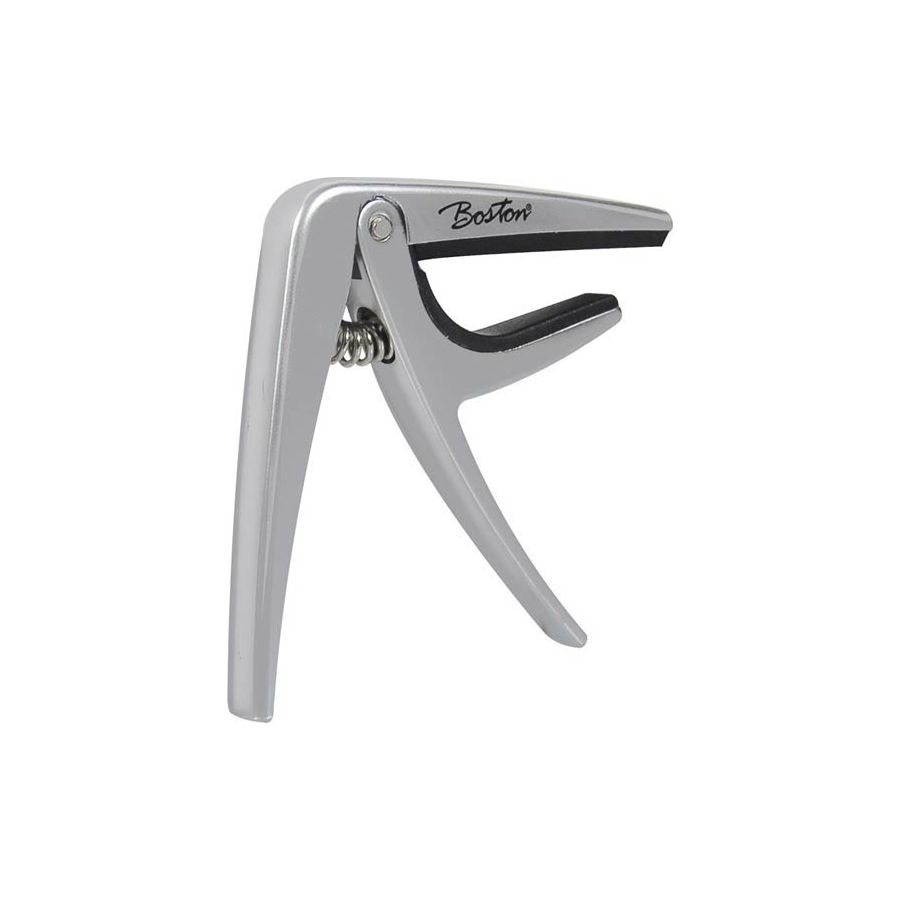 Boston Spring Loaded Capo For Ukulele/Mandolin/Banjo Titanium Front View