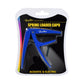 Boston Spring Loaded Capo for Acoustic or Electric Guitar Blue Front View