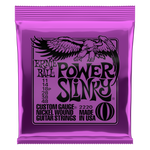 Ernie Ball 2220 Power Slinky Electric Guitar Strings (11-48) Front View