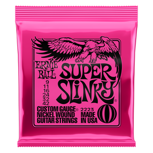  Ernie Ball 2223 Super Slinky Electric Guitar Strings (9-42) Front View