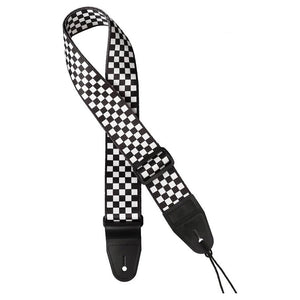 GST-160-CH | Gaucho Icon Series guitar strap 'Checkers Deck'