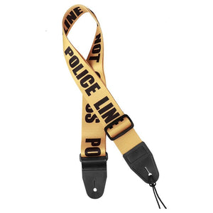 GST-160-PO | Gaucho Icon Series guitar strap 'Police line - do not cross'