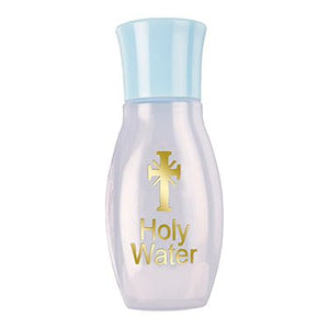 Holy Water Bottle Gold Blocked 3 1/2 inch