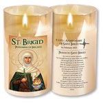 LED Candle / Glass Jar / Timer / St.Brigid - 86760