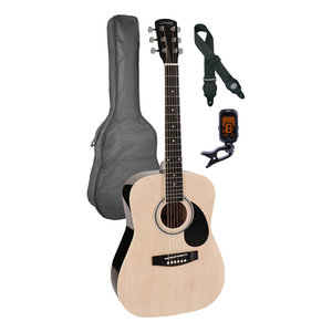 Nashville 3/4 Guitar Pack - Natural with Accessories Pack