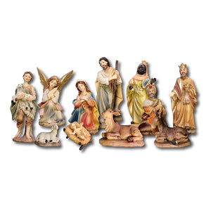 Nativity Set Resin 11 Figures 31/2 inch