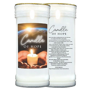 Pillar Candle - Pope Francis Corona Virus Prayer