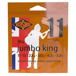 Rotosound Jk11 Jumbo King String Set Acoustic Phosphor Bronze Light (11-52)