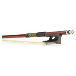Violin Bow (1/2 Size) - Brazilwood, Octagonal Stick, Ebony Frog with Single Eye, Whalebone Imitation